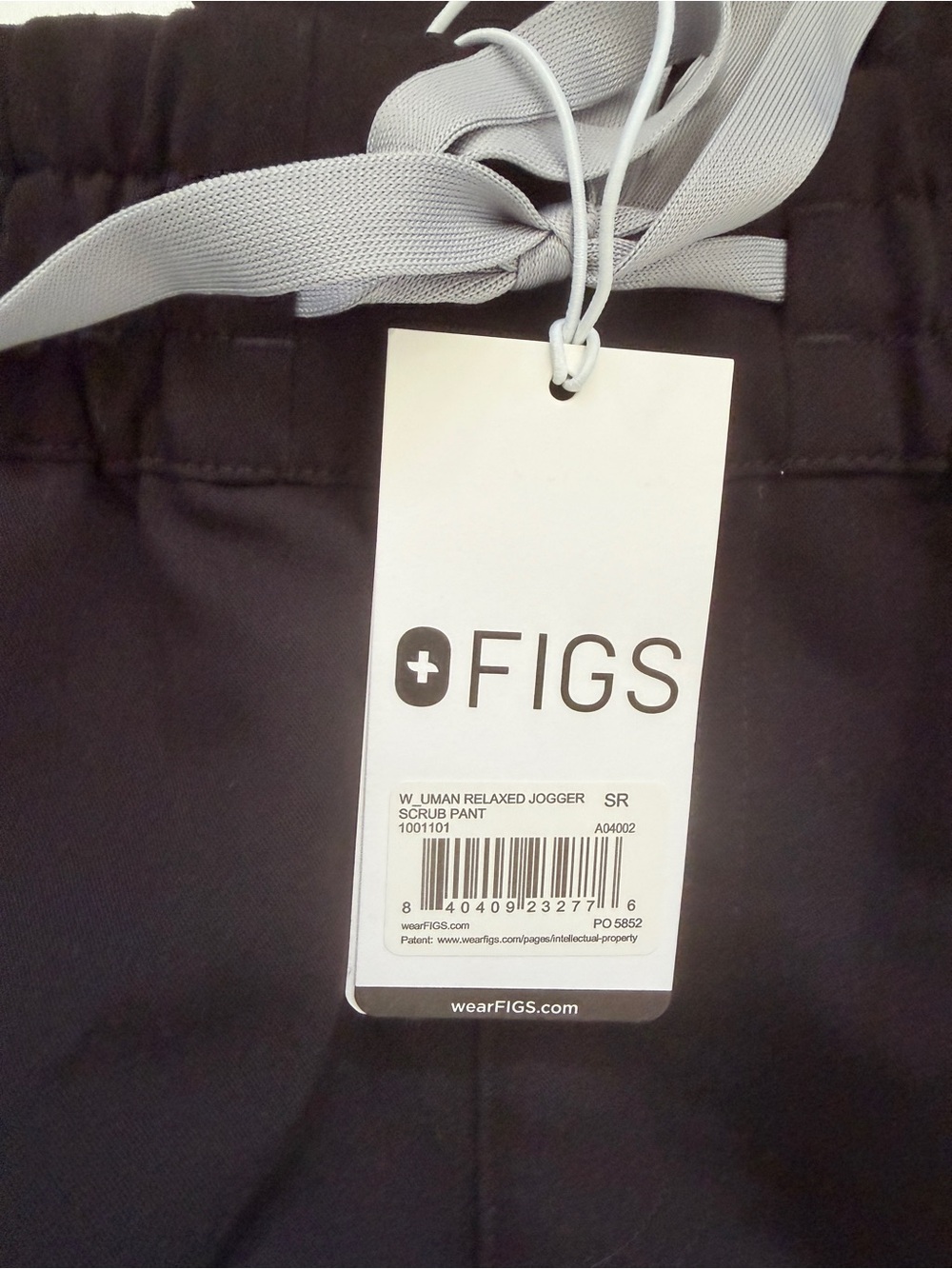 NWT FIGS Slim Relaxed Jogger Scrub Pants Black Size Small Regular - Picture 4 of 6